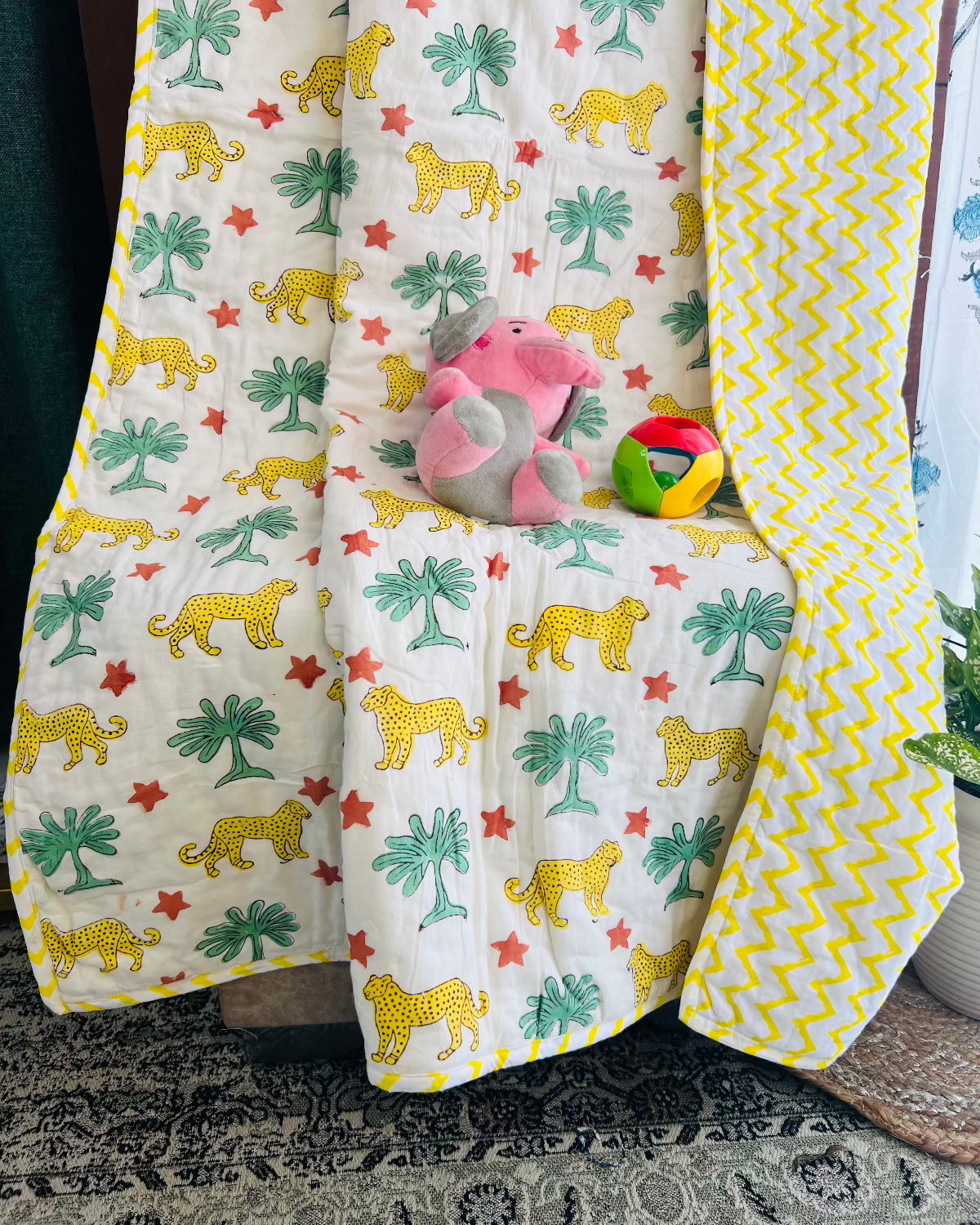 Jungle Jamboree Kids Muslin Cotton Quilt