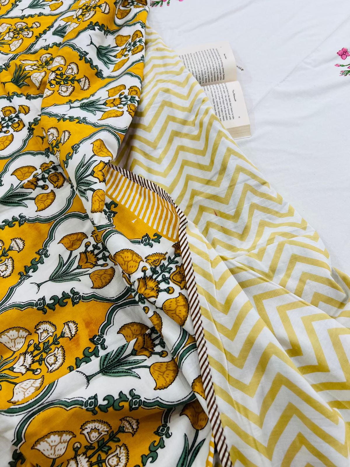 Yellow Mellow Cotton Muslin Dohar