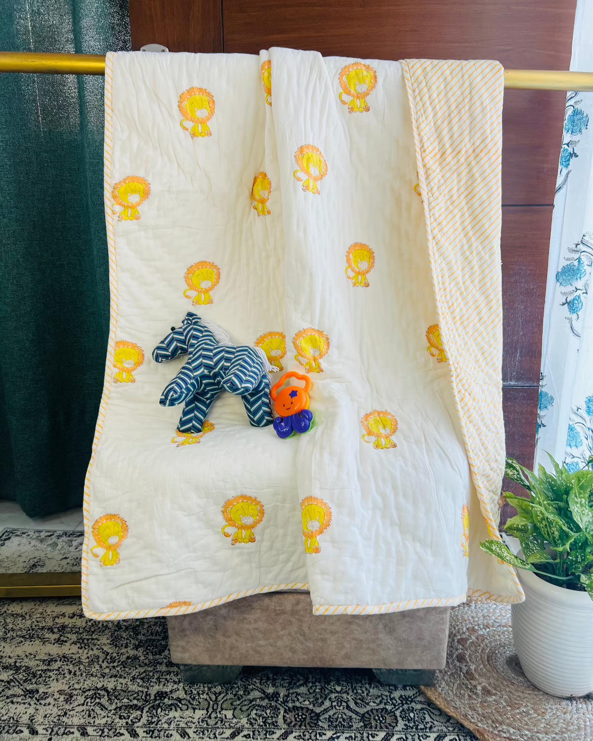 Little Lion Kids Muslin Cotton Quilt