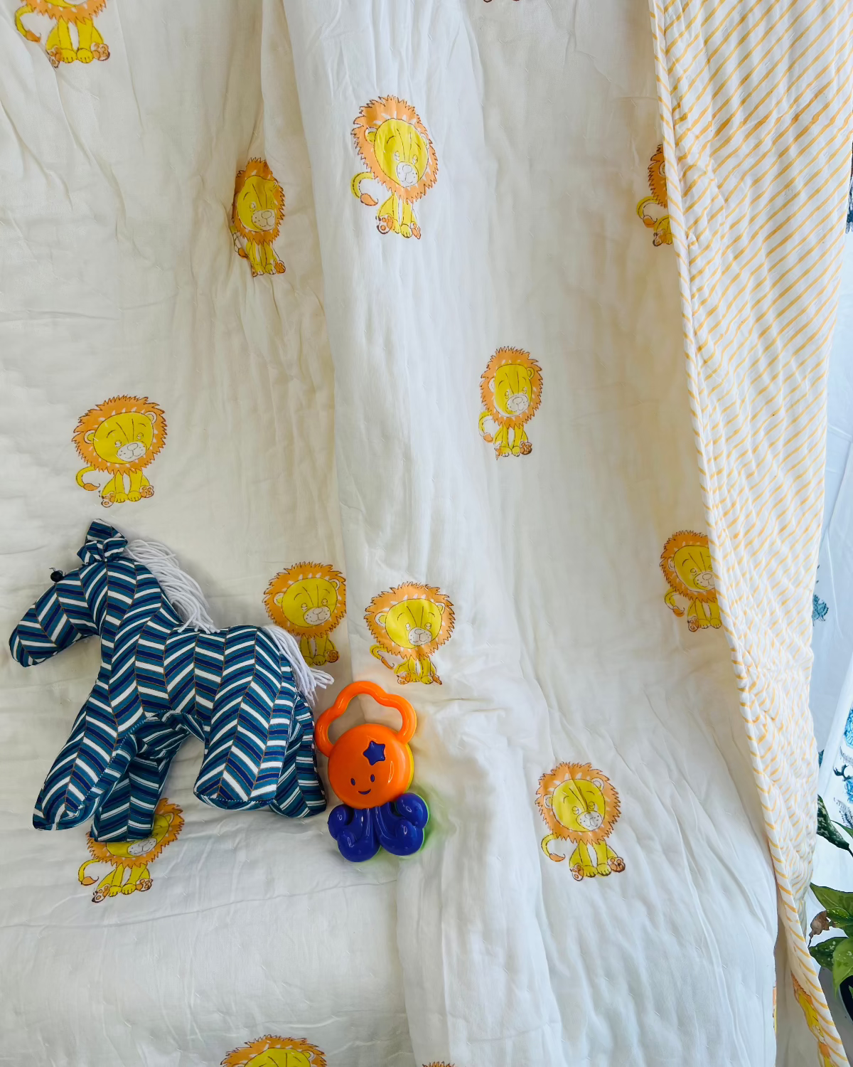 Little Lion Kids Muslin Cotton Quilt