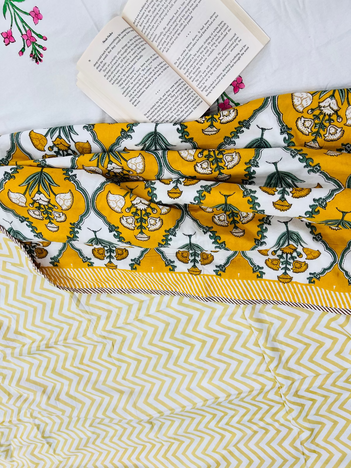 Yellow Mellow Cotton Muslin Dohar