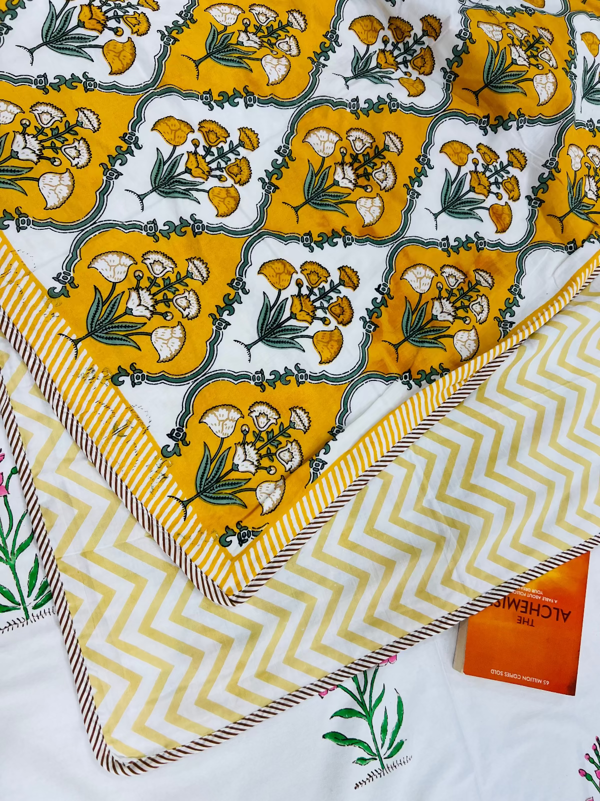 Yellow Mellow Cotton Muslin Dohar