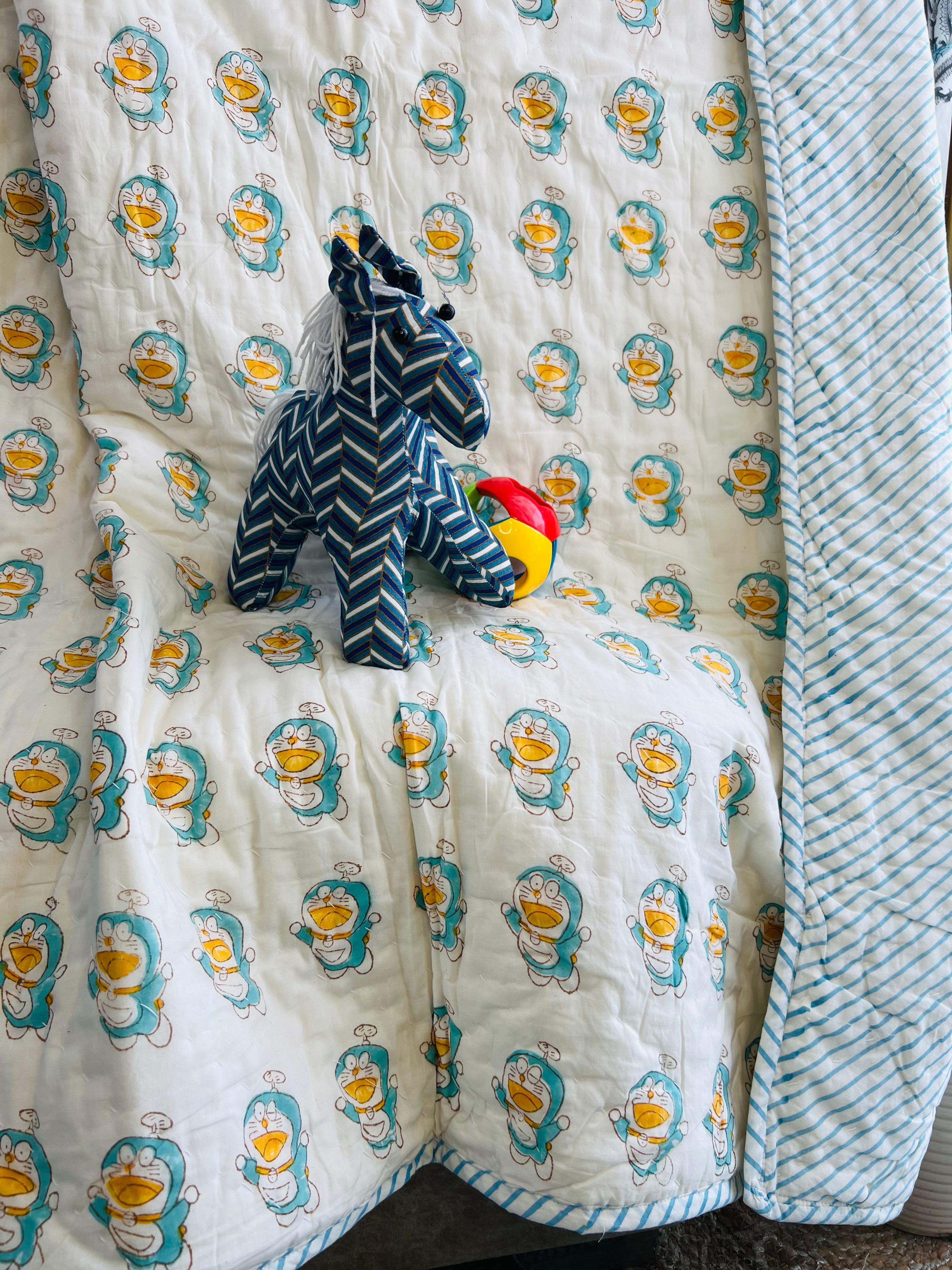 Doraemon Kids Muslin Cotton Quilt