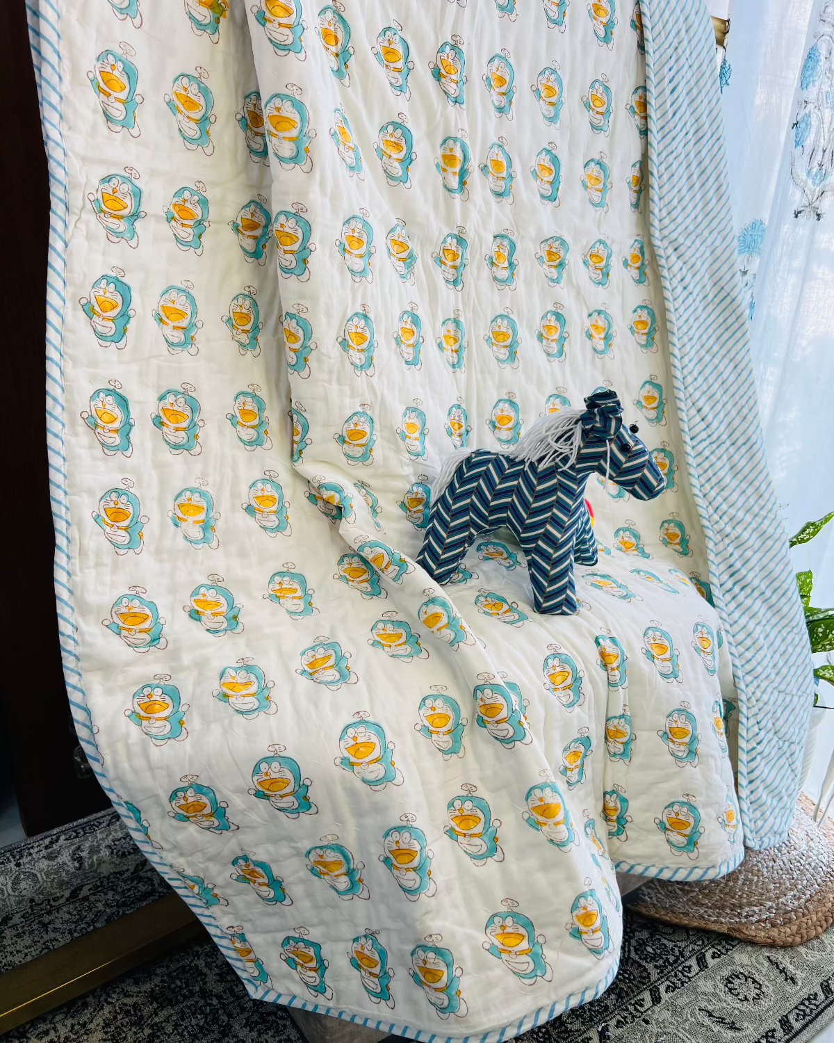 Doraemon Kids Muslin Cotton Quilt