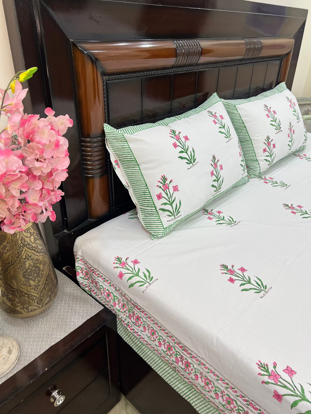 Tavira Cotton Bedsheet Set - Queen