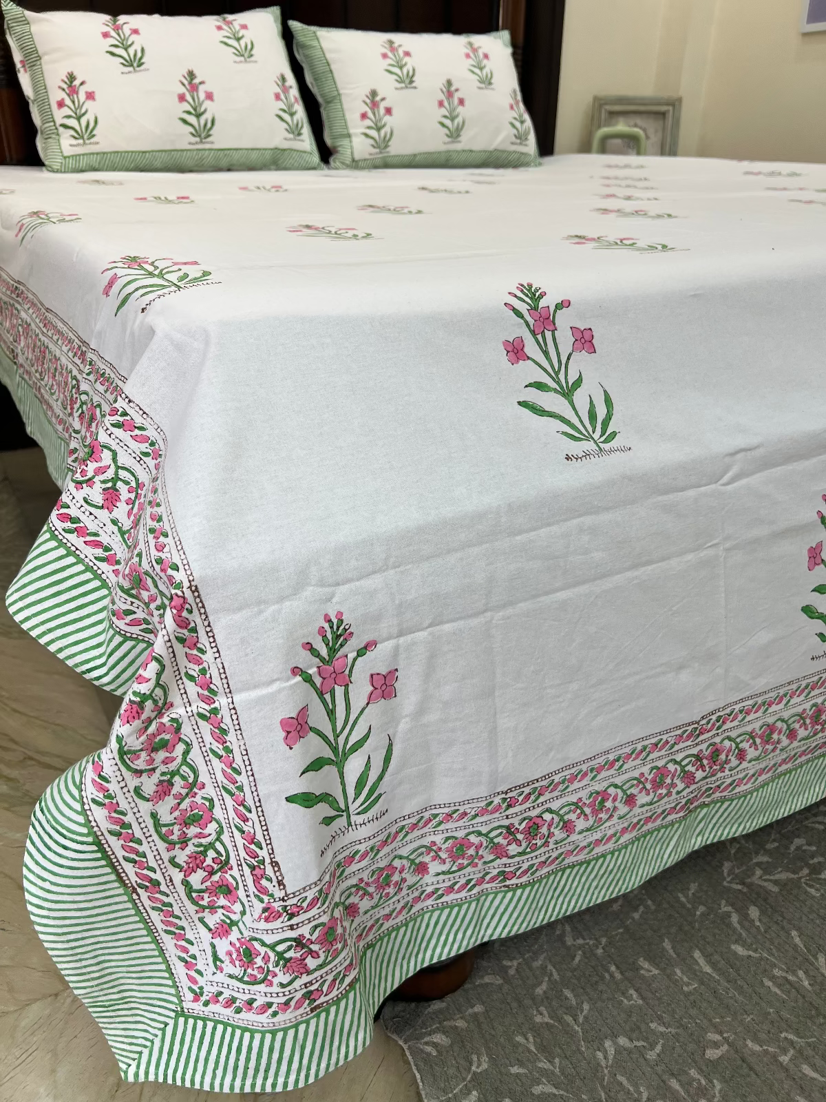 Tavira Cotton Bedsheet Set - Queen