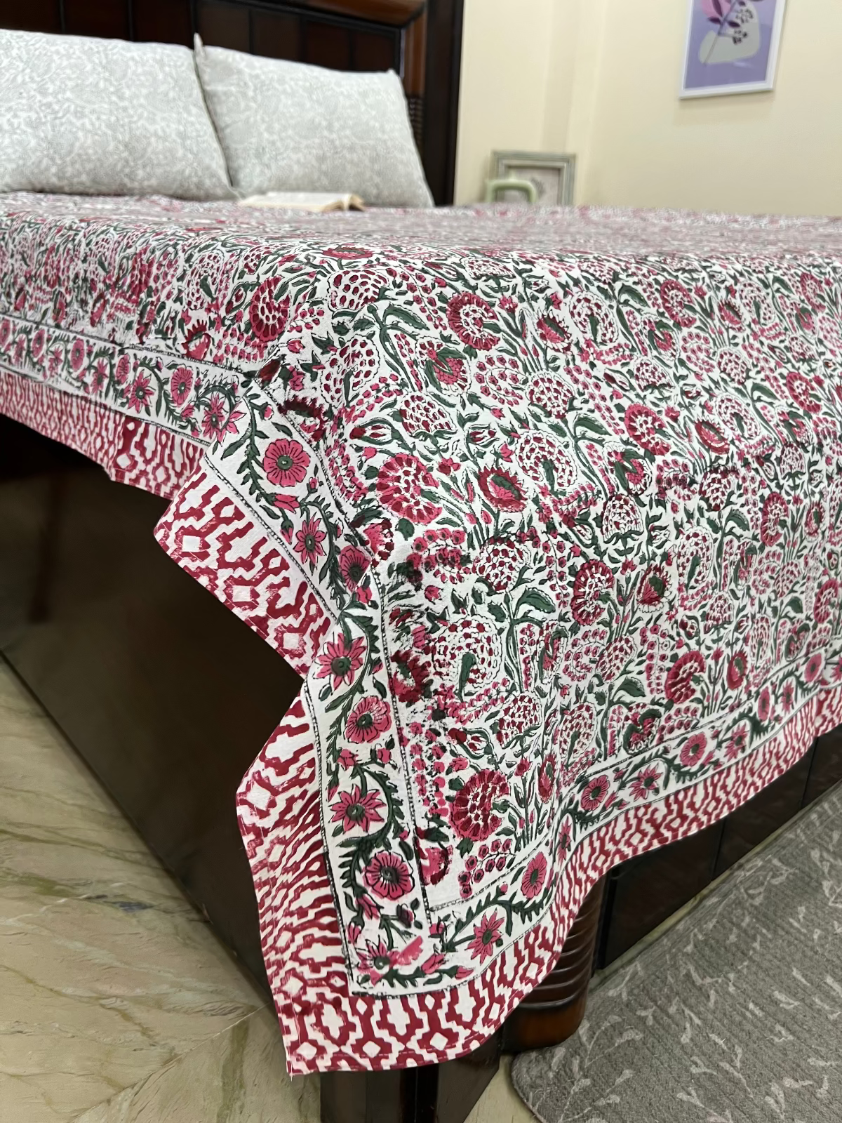 Mayra Cotton Bedsheet Set - Queen