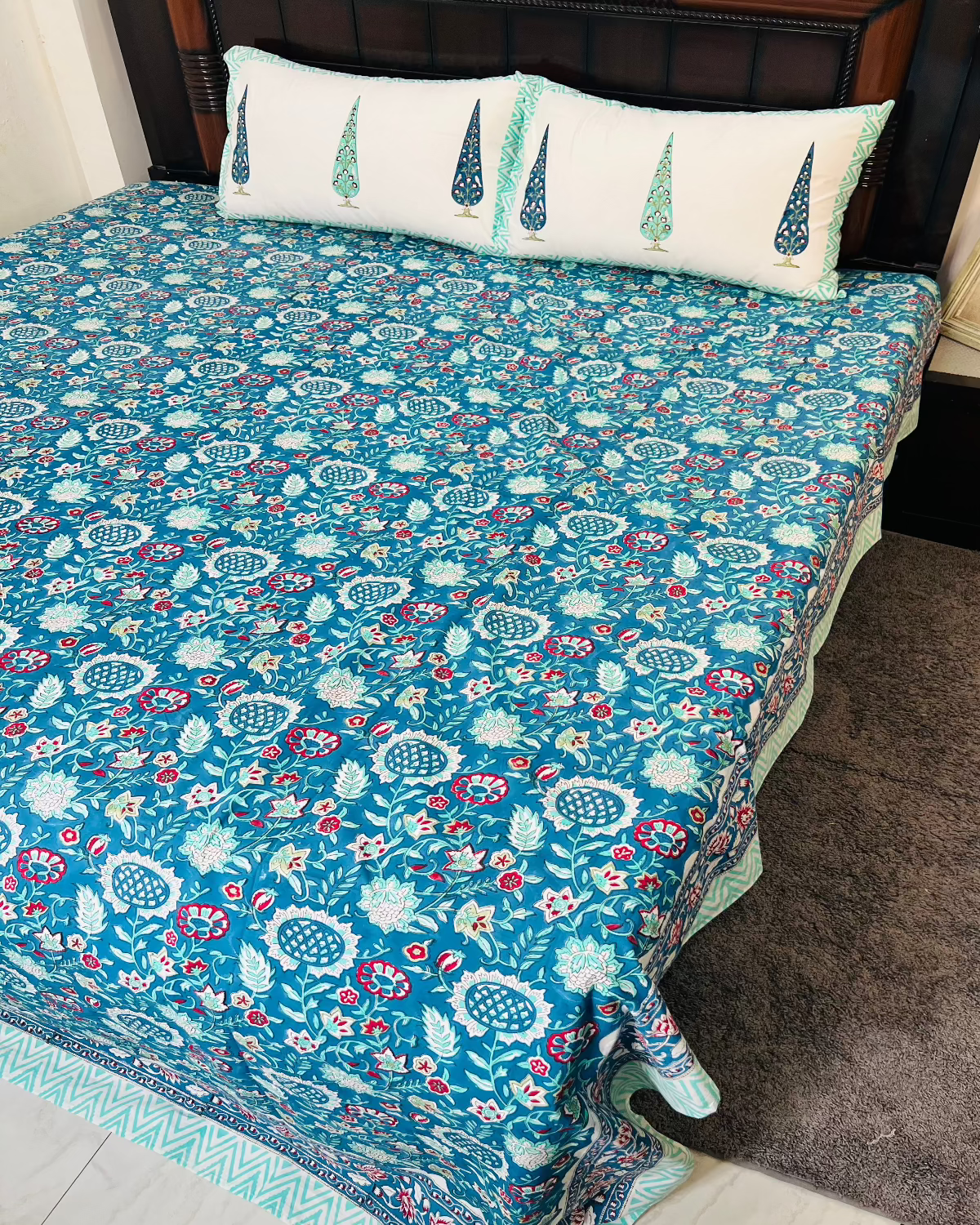 Rajwada Elegance Cotton Bedsheet Set