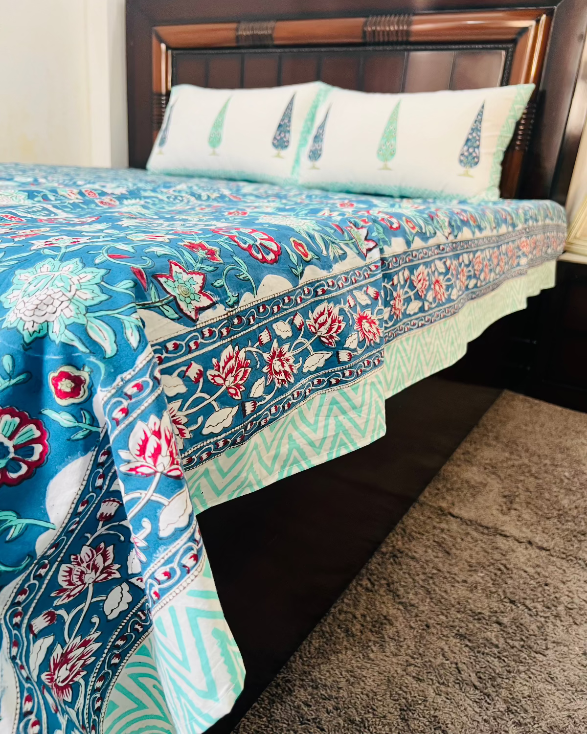 Rajwada Elegance Cotton Bedsheet Set