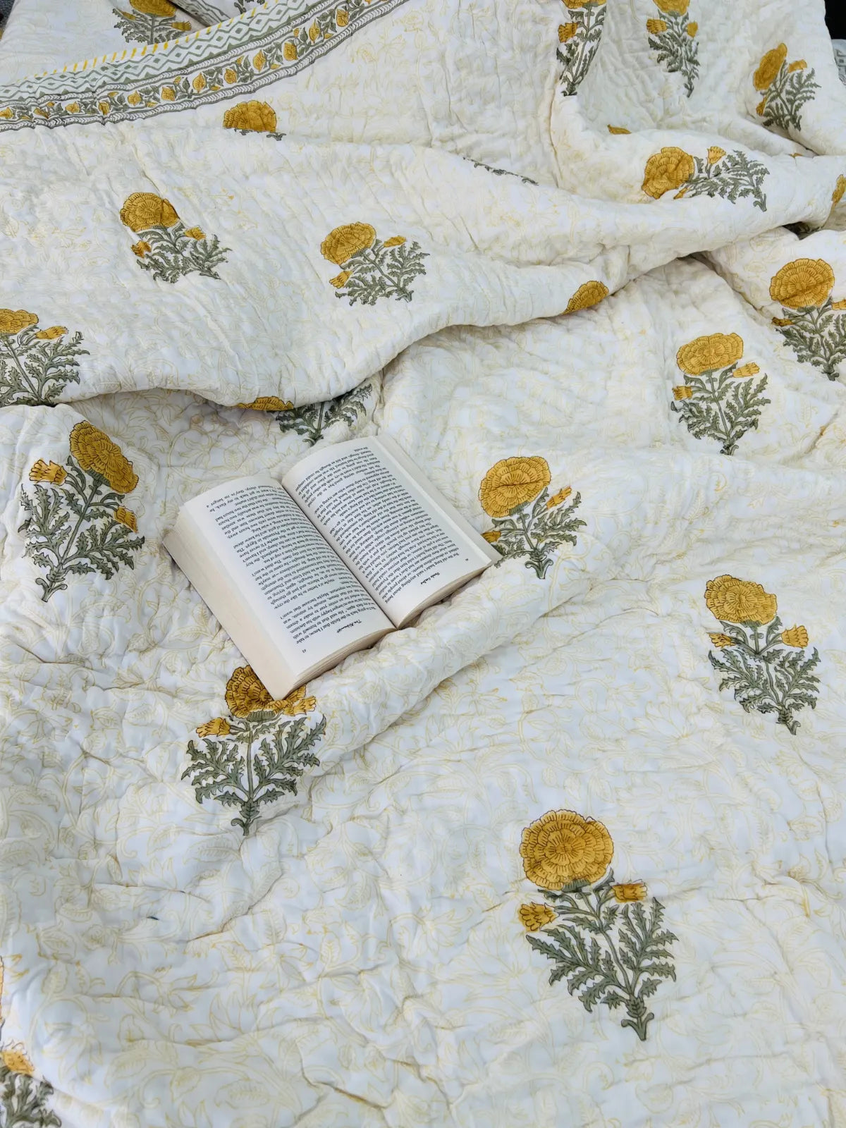 floral jaipuri quilt bedding set online
