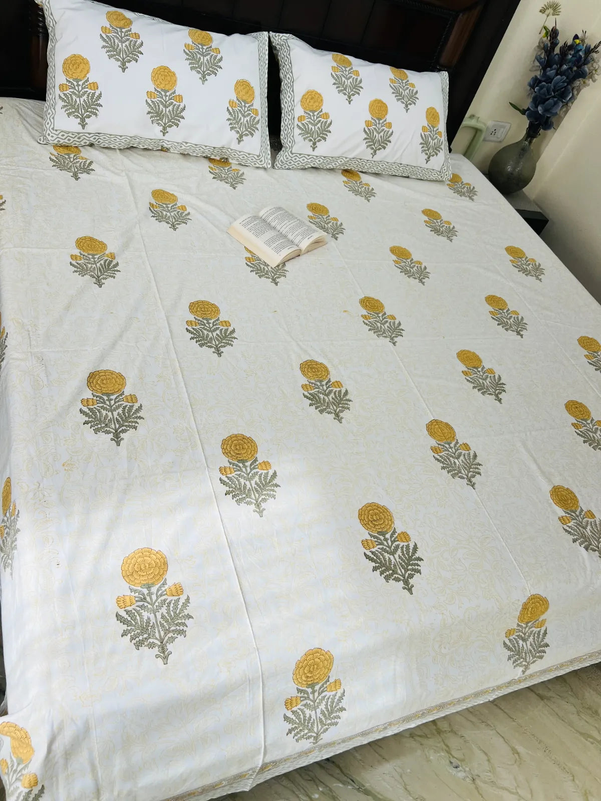handmade block print bedsheet india