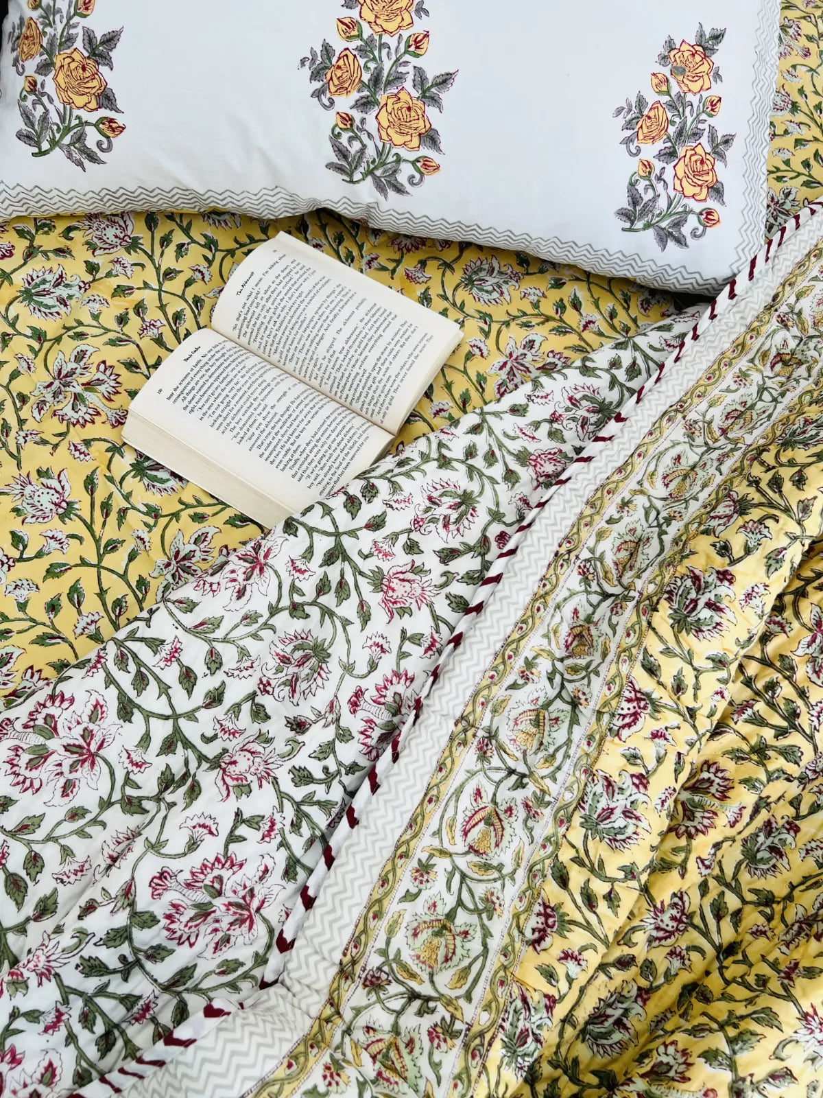 ivory floral quilt online india