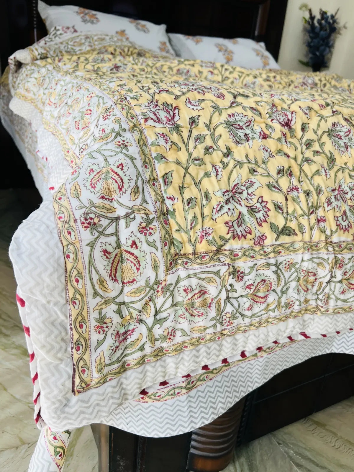 floral jaipuri bedding set online