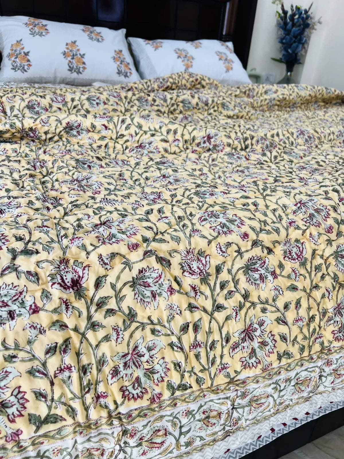 sunshine handblock bedding set