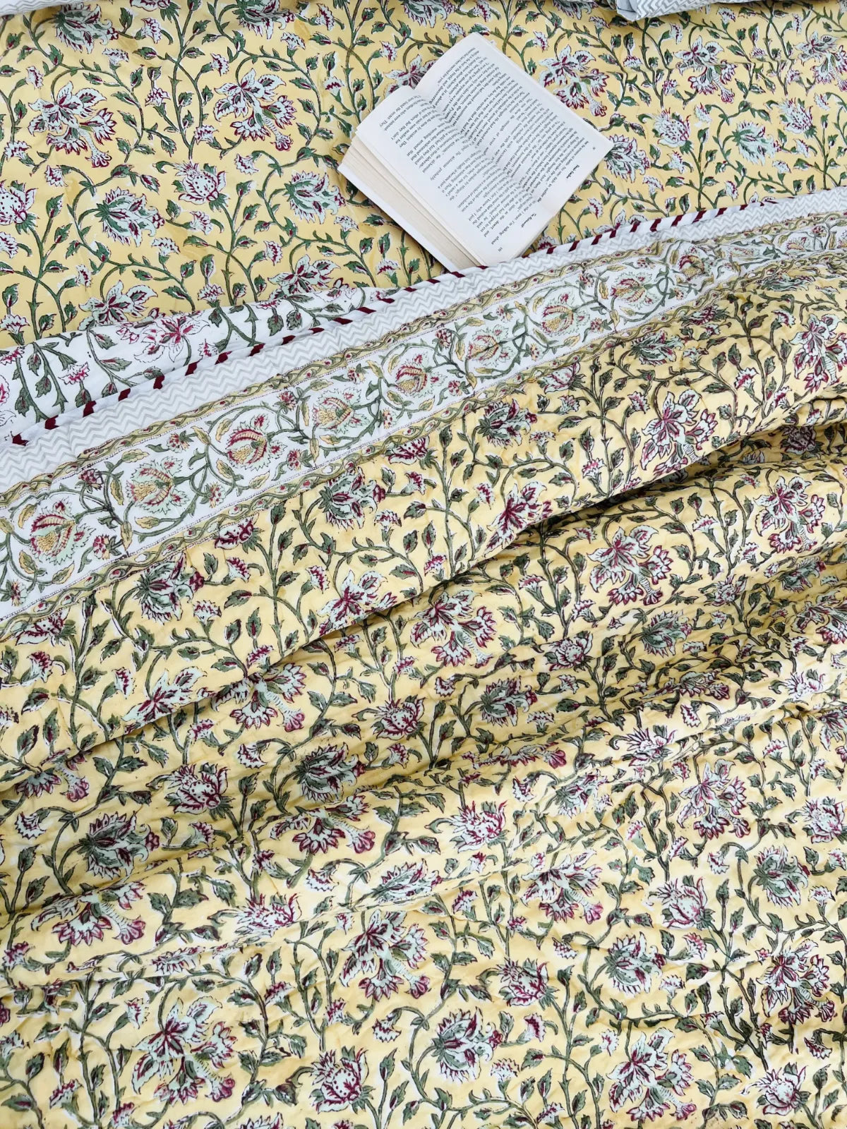 handblock bedding set india
